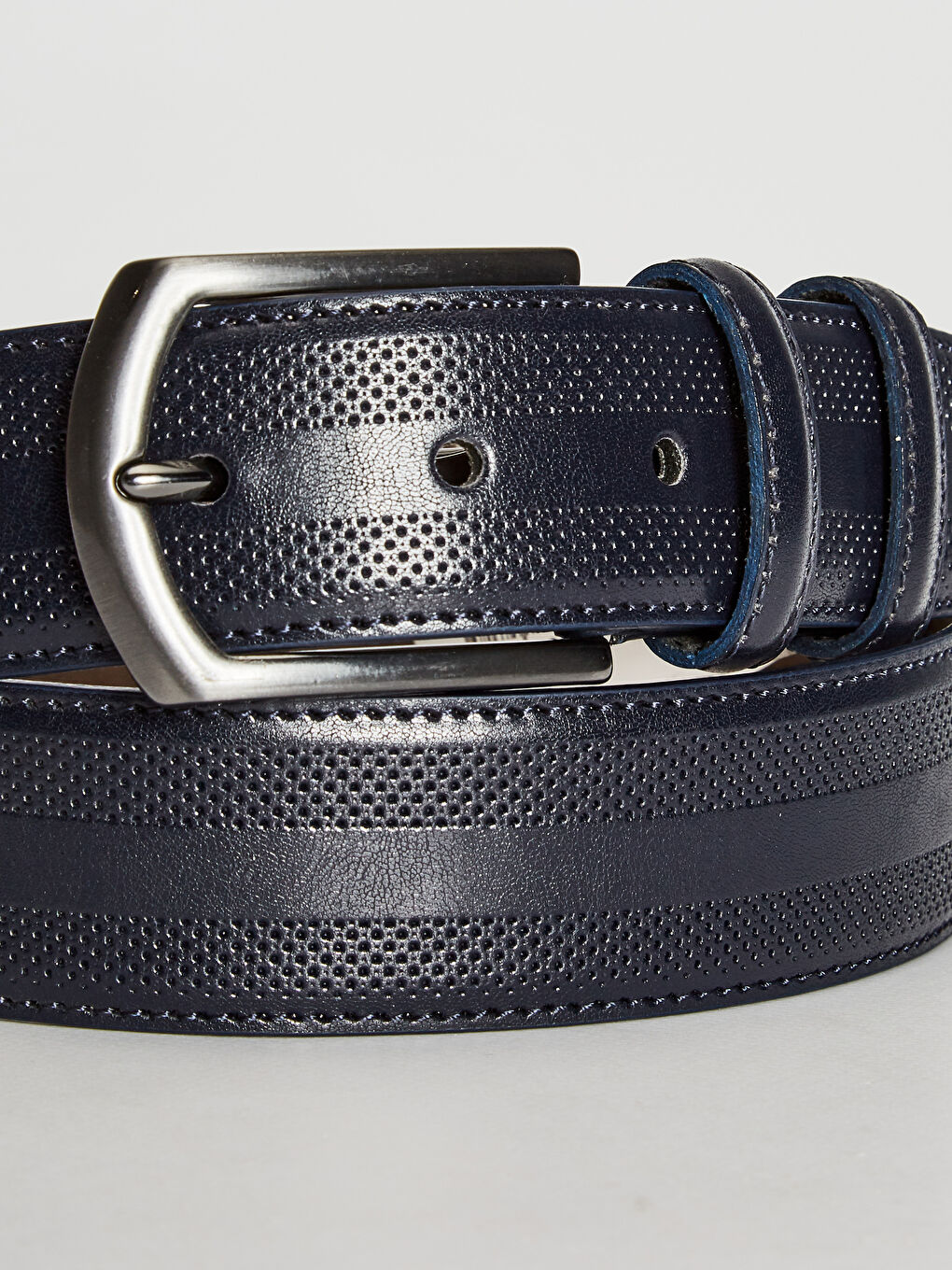 Lacivert Deri Görünümlü Kemer-2