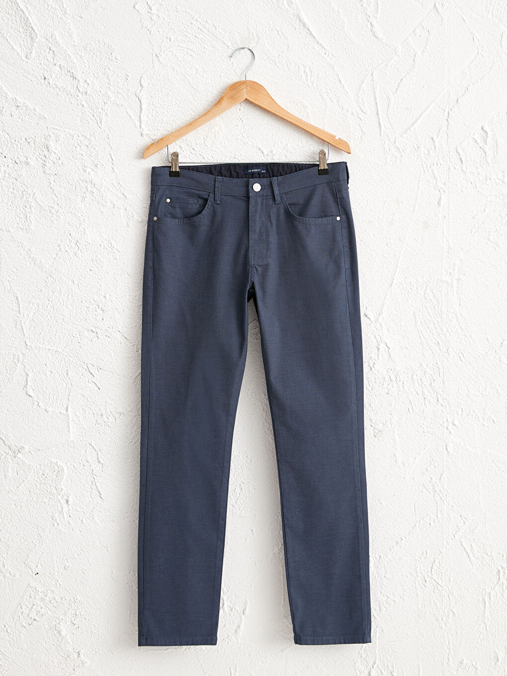 Slim Fit Textured Trousers