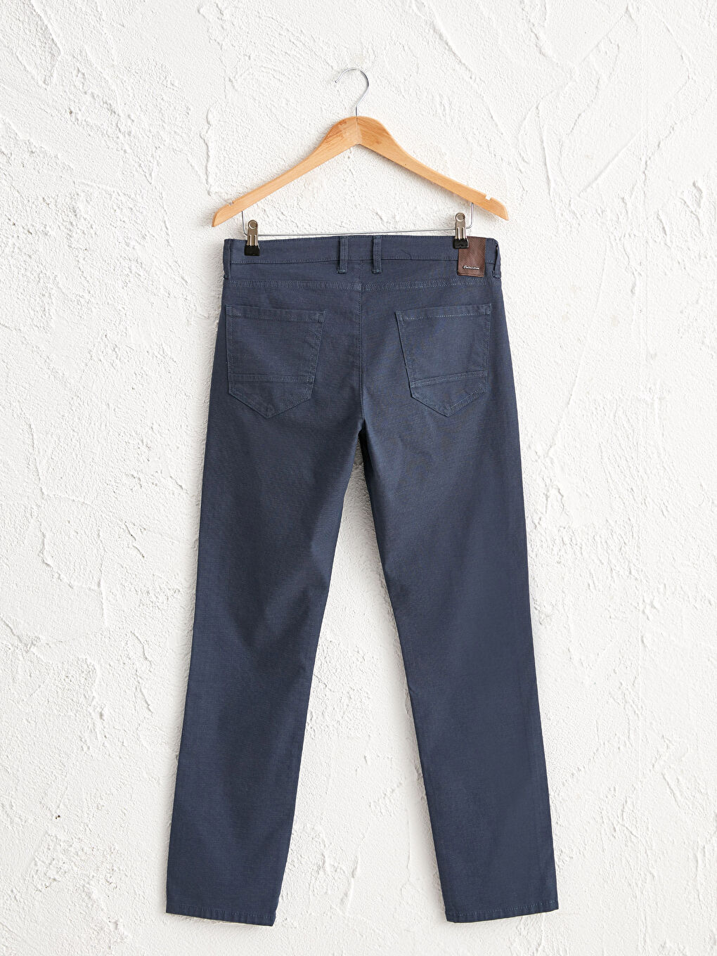 Slim Fit Textured Trousers-1