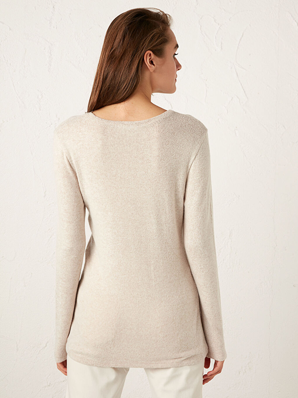 Crew Neck Basic Tricot Jumper-4