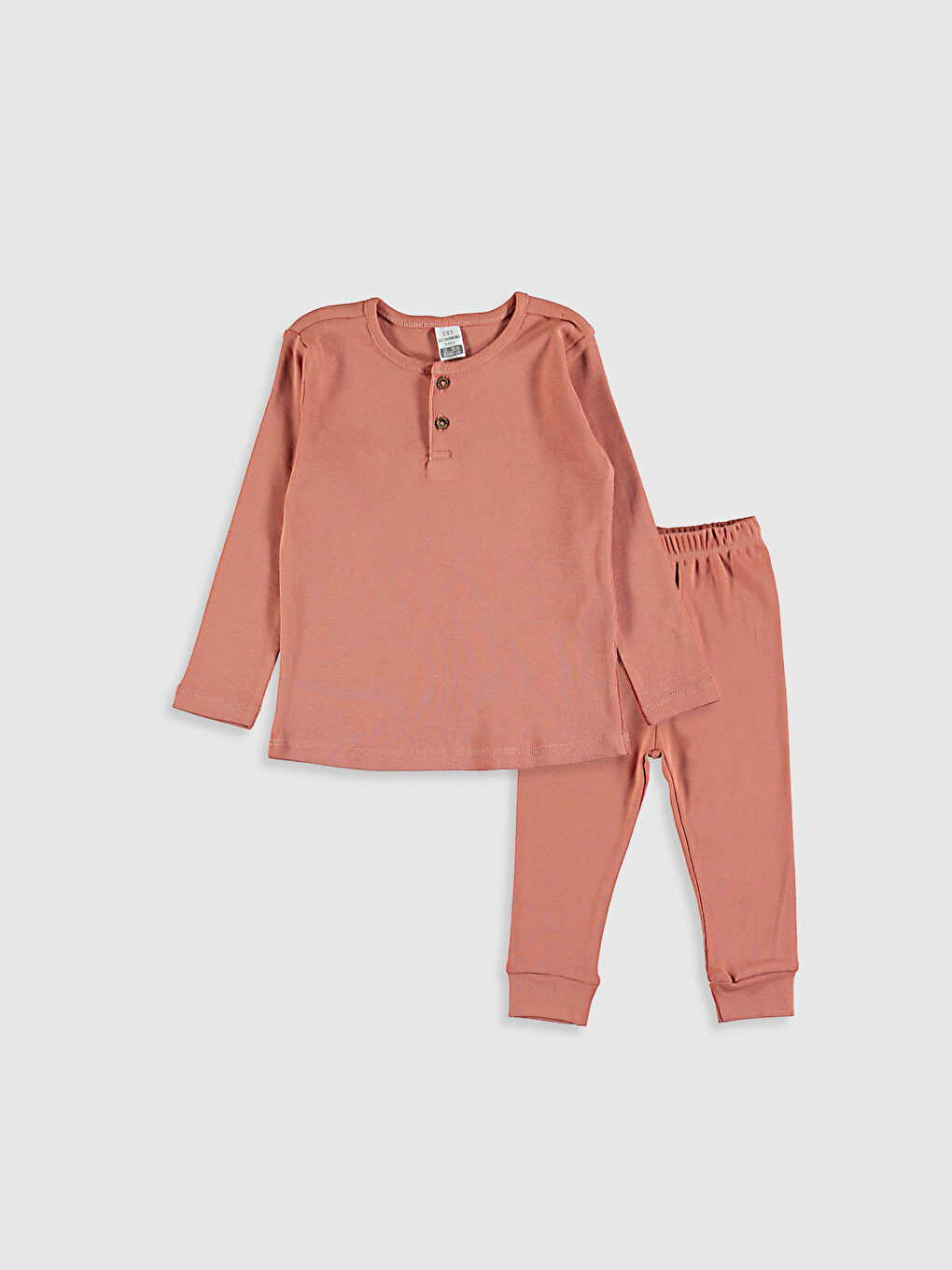 Mercan Kız Bebek Pamuklu Pijama Takımı