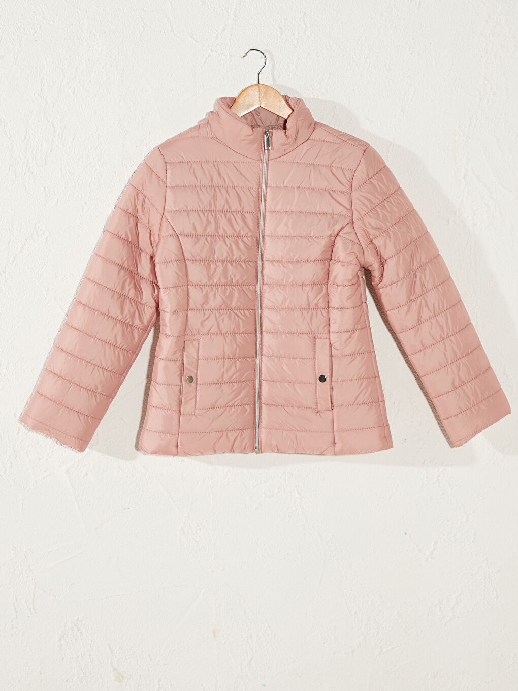 LCWAIKIKI Classic Damen Kapuzen Langarm Daunenkragen Daunenmantel -0W3906Z8-FPZ