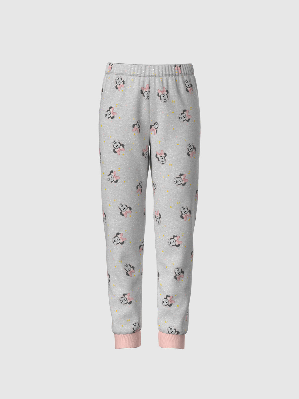 Beyaz Kız Çocuk Minnie Mouse Baskılı Pijama Takımı-4