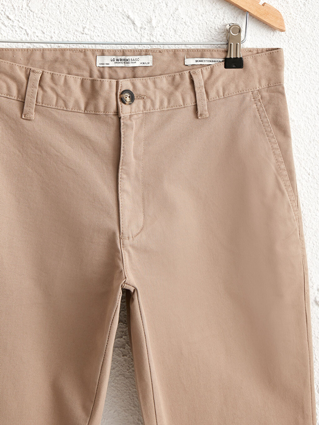 LCWAIKIKI Classic Extra Slim Fit Chino Trousers -0W3929Z8-PNN