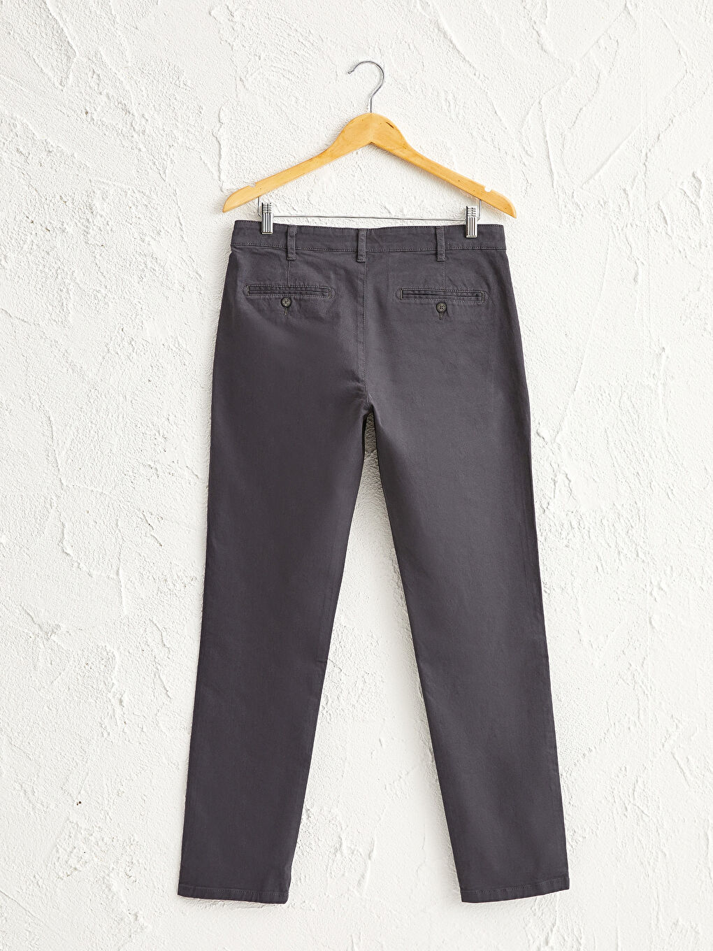 Slim Fit Gabardine Chino Trousers-1