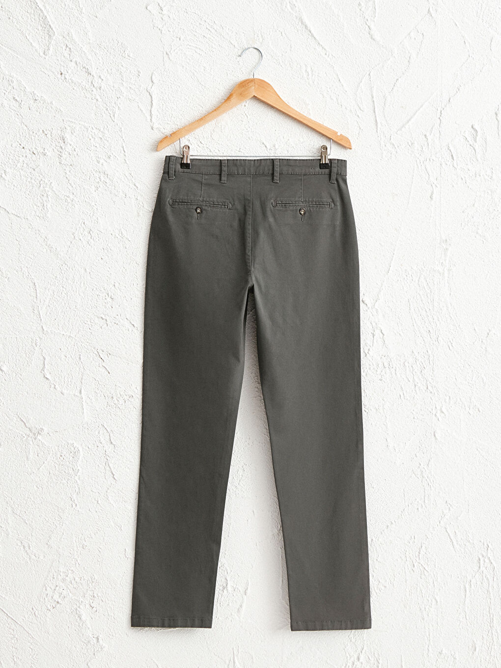 Normal Fit Gabardine Chino Trousers-1