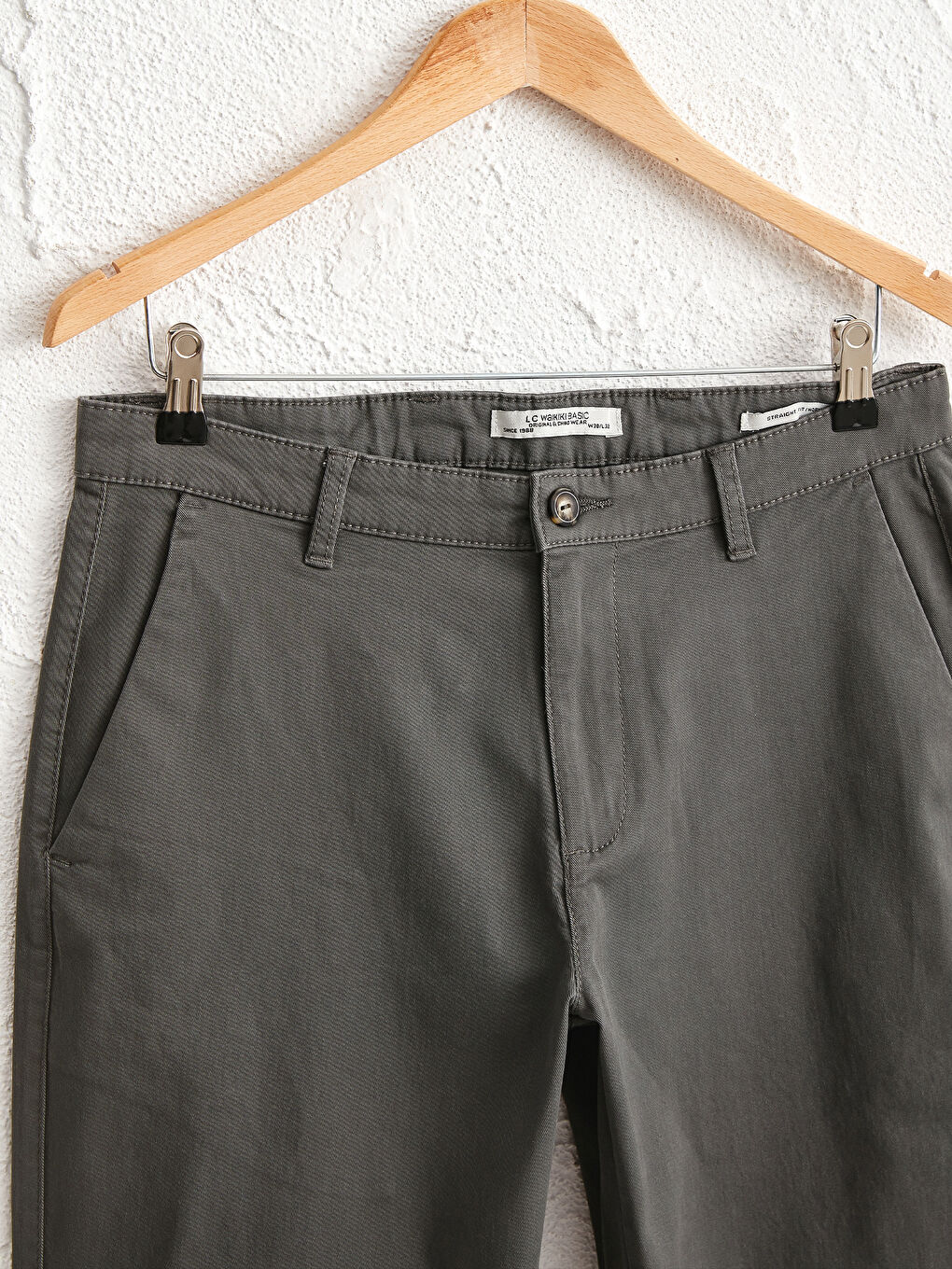 Normal Fit Gabardine Chino Trousers-2