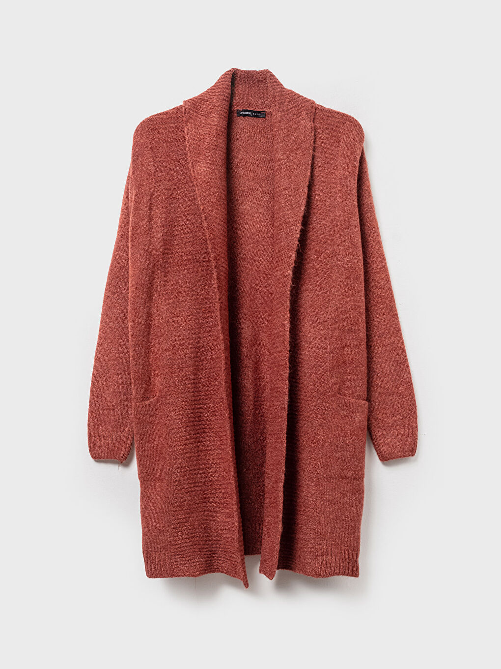 Pocket Detailed Heavy Tricot Cardigan