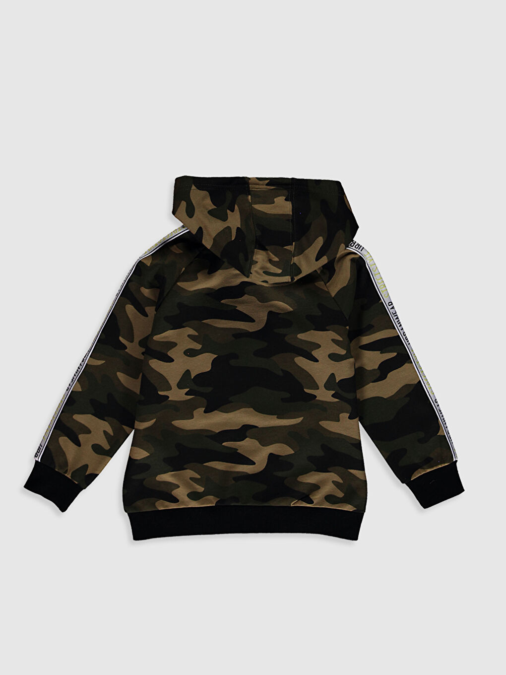 Толстовка на молнии с камуфляжным рисунком для мальчиков-1