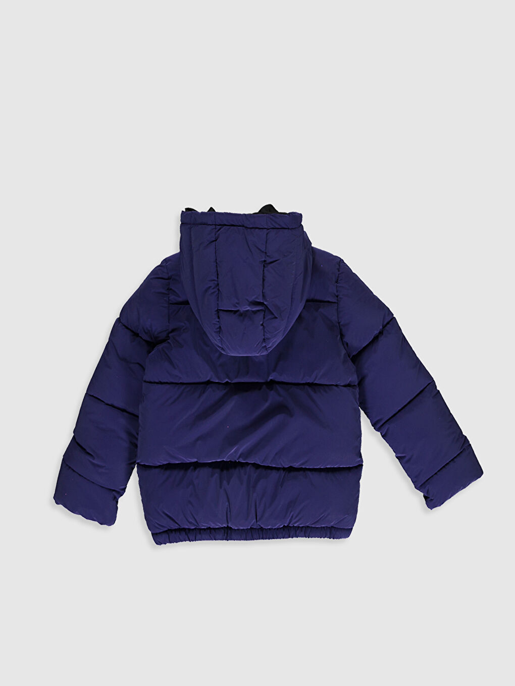 Mor Kız Çocuk Kapüşonlu Reflektör Mont-1