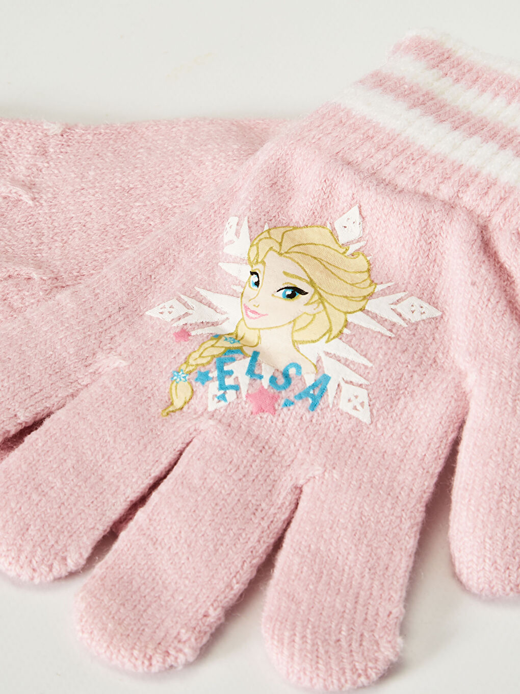 Girl Elsa Licensed Knitwear Gloves-1