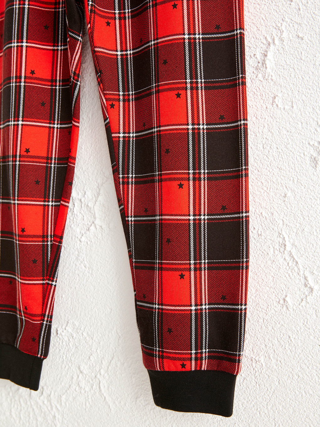Kırmızı Kız Çocuk Baskılı Pamuklu Pijama Takımı-3