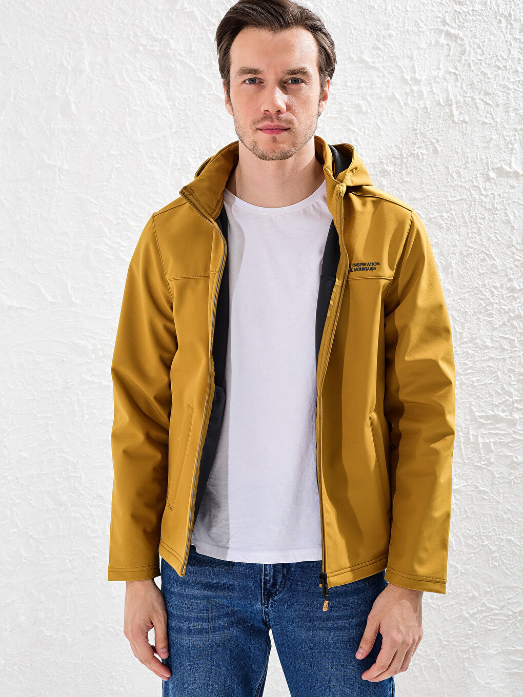 معطف اصفر رجال