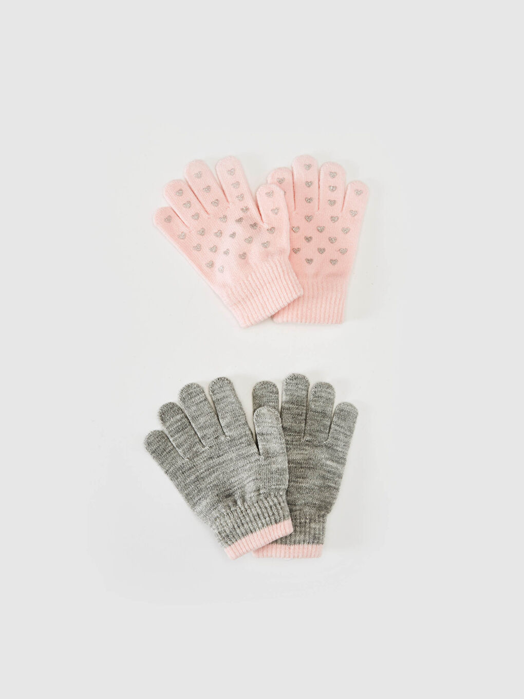 LCW ACCESSORIES Girl's Printed Knitwear Gloves 2 Pieces -0W4069Z4-CS3