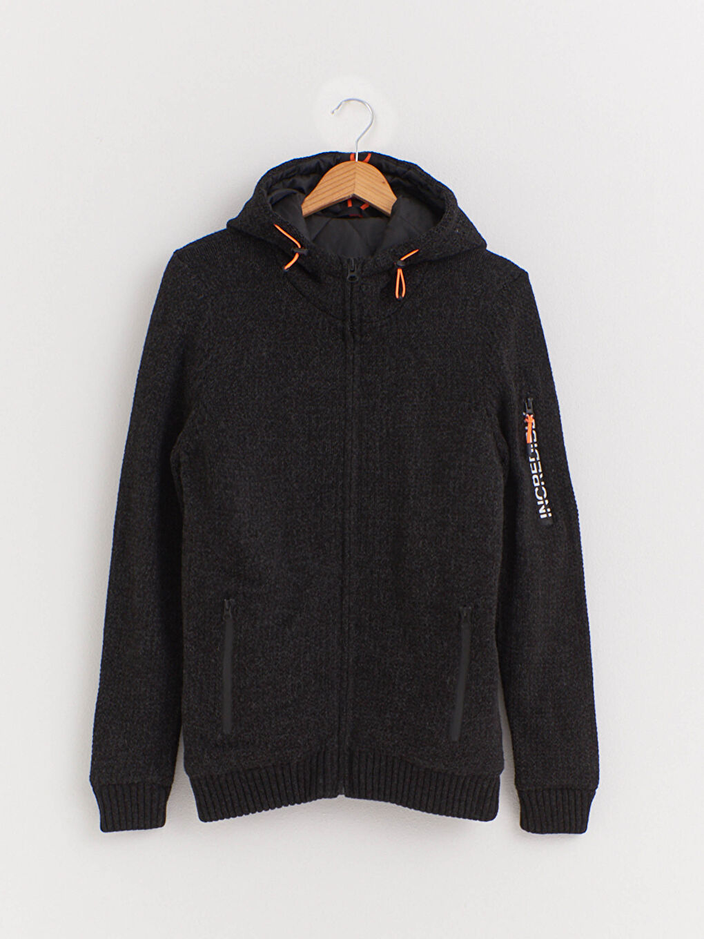 XSIDE Kapüşonlu Fermuarlı Triko Hırka - 0W4121Z8-HZX | LCW