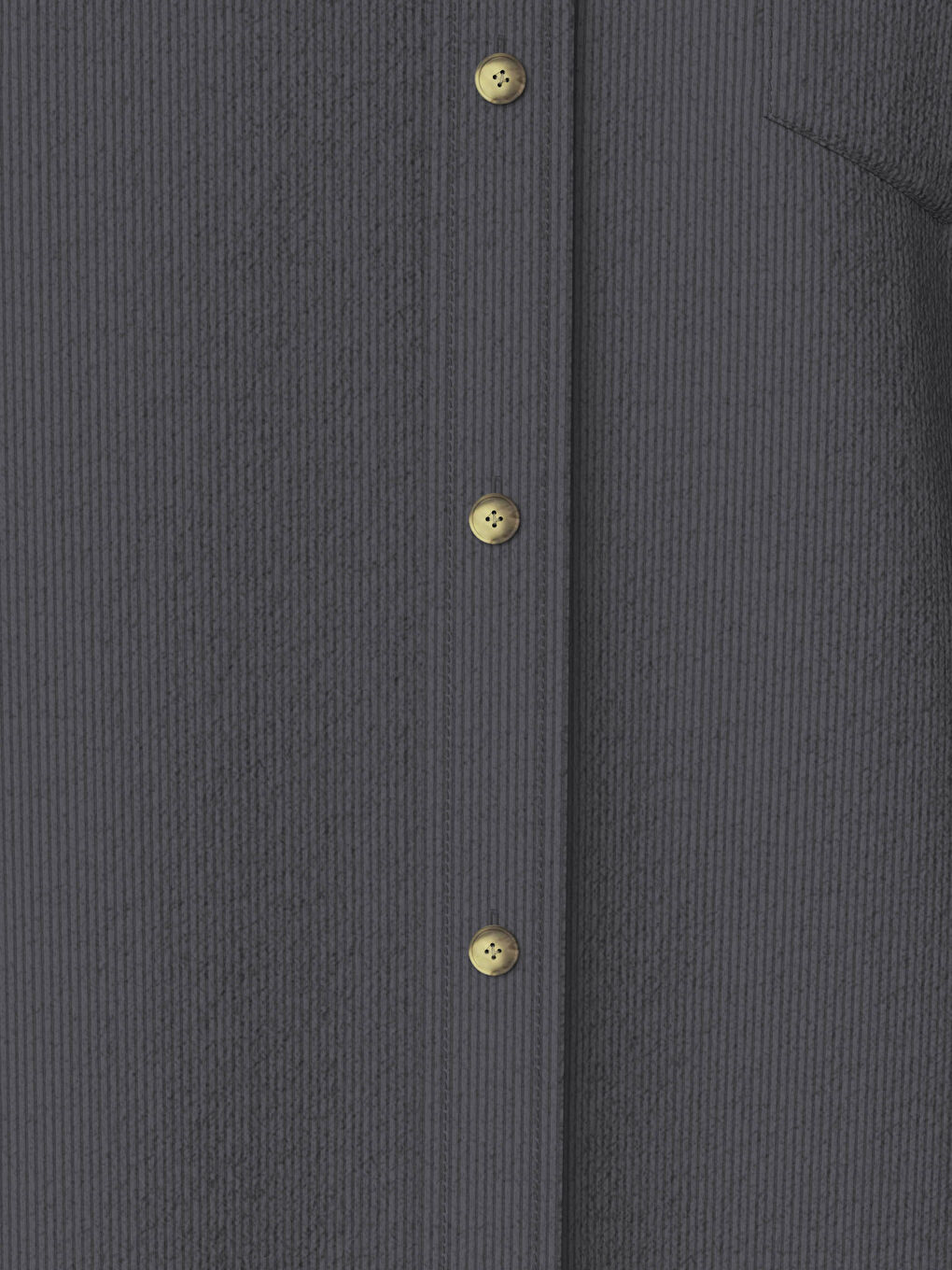 LCWAIKIKI Basic Regular Fit Long Sleeve Velvet Shirt -0W4132Z8-D1T