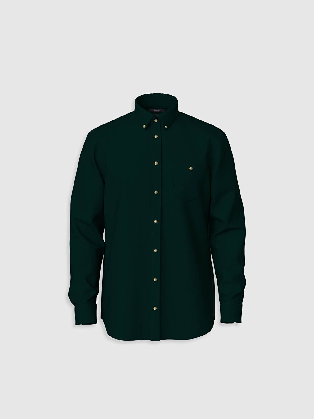 Regular Fit Long Sleeve Velvet Shirt-1