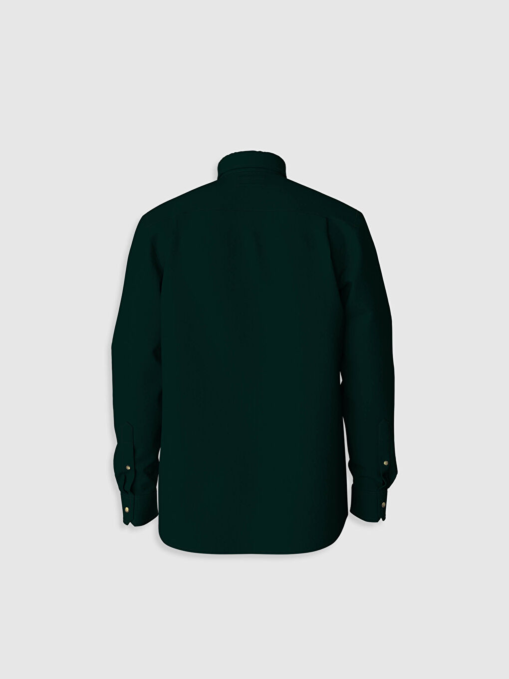 Regular Fit Long Sleeve Velvet Shirt-2