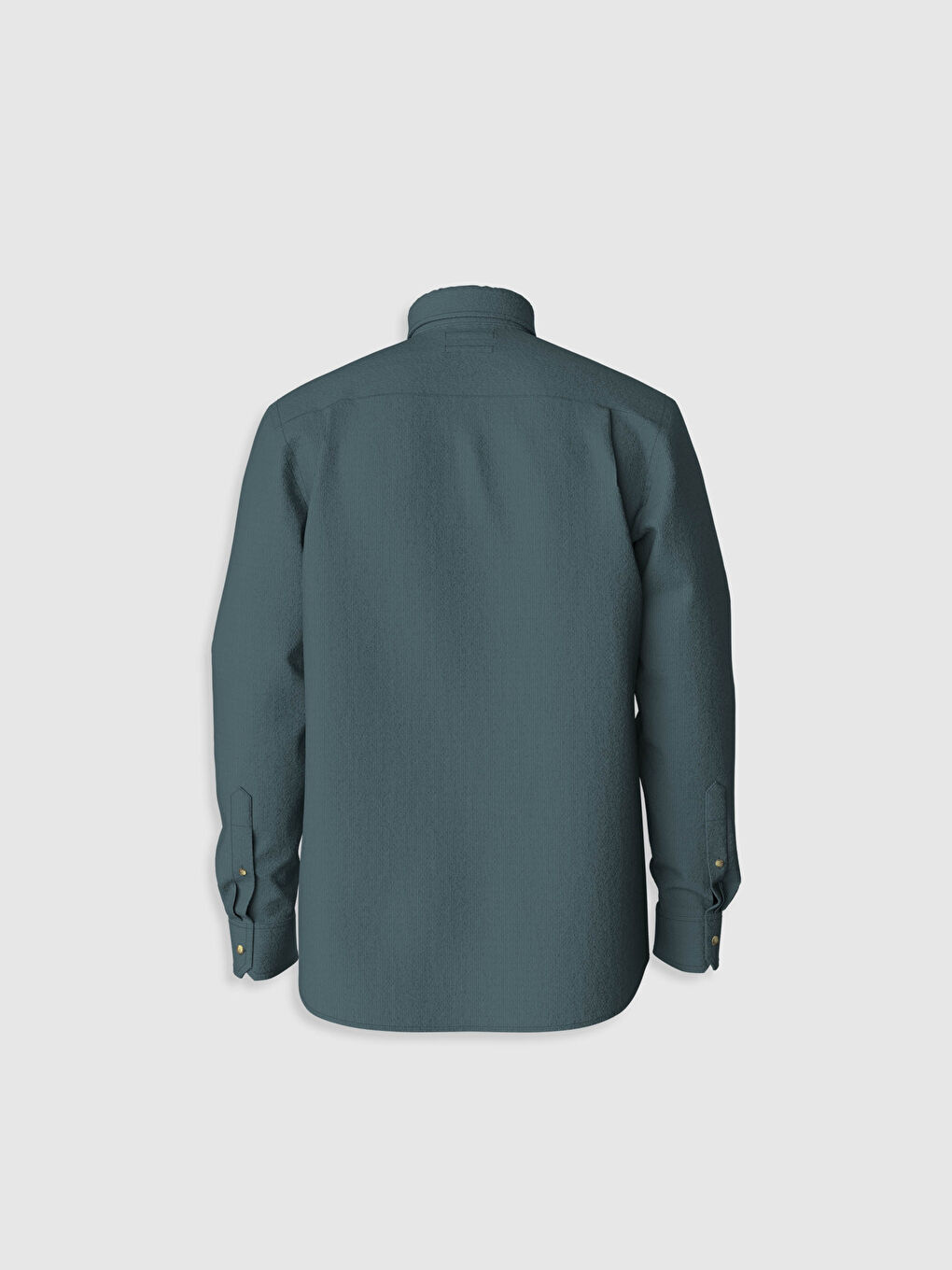 Chemise en velours à manches longues coupe régulière-2