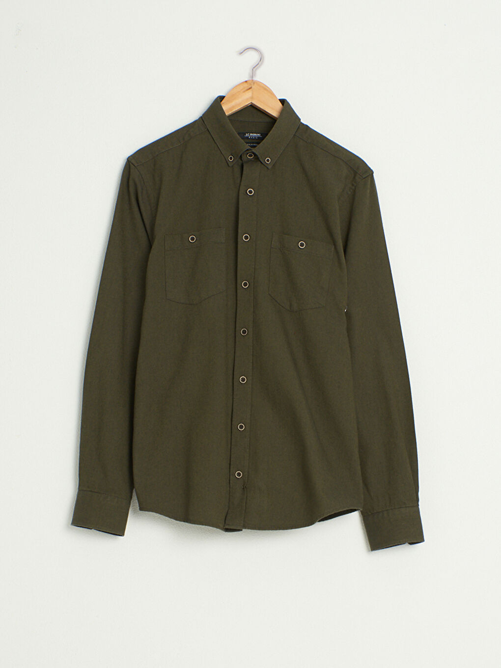 LCWAIKIKI Basic Regular Fit Long Sleeve Gabardine Shirt -0W4144Z8-KGJ