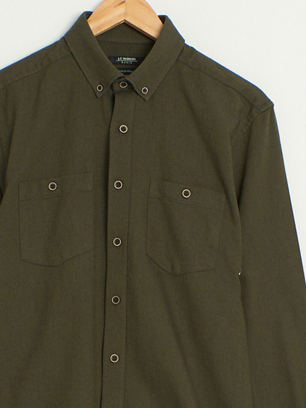 LCWAIKIKI Basic Regular Fit Long Sleeve Gabardine Shirt -0W4144Z8-KGJ
