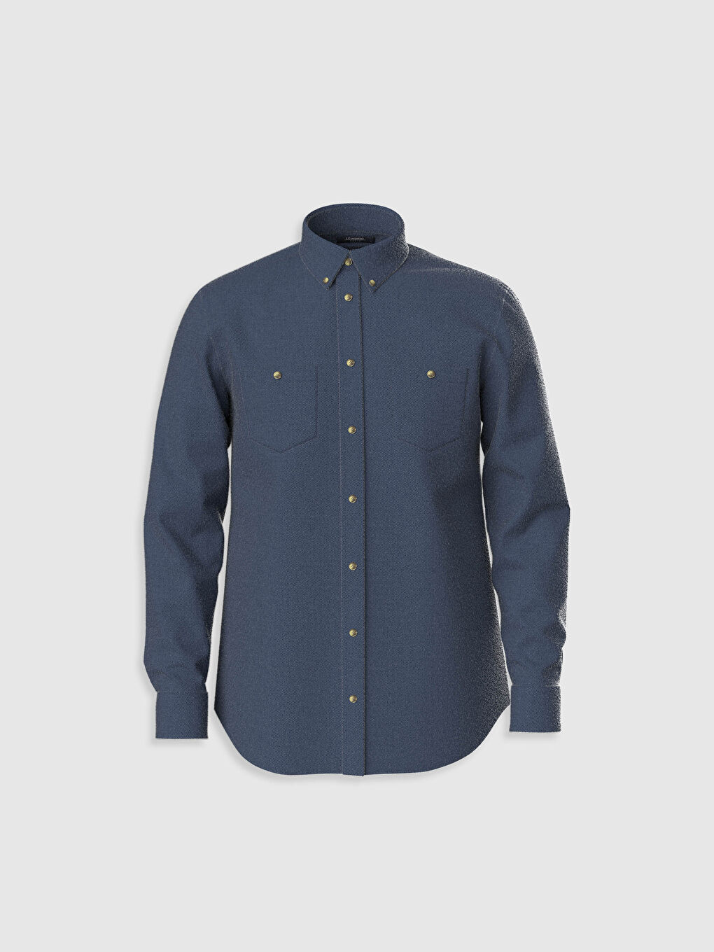 Стандартты пішім ұзын жеңді габардин жейде-1