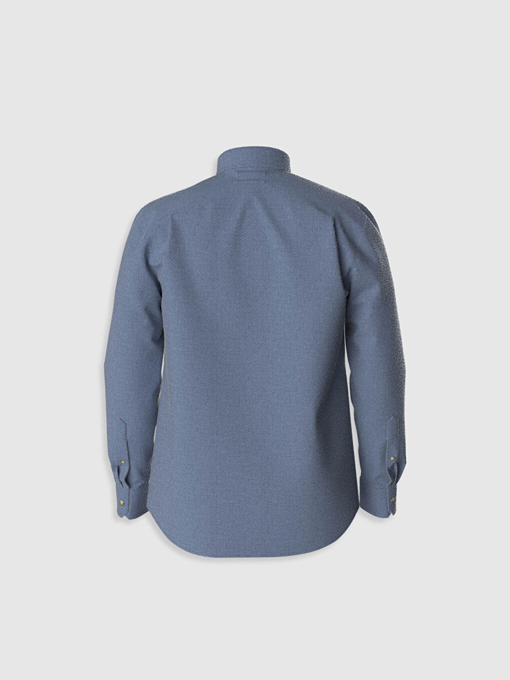 Regular Fit Long Sleeve Gabardine Shirt-2