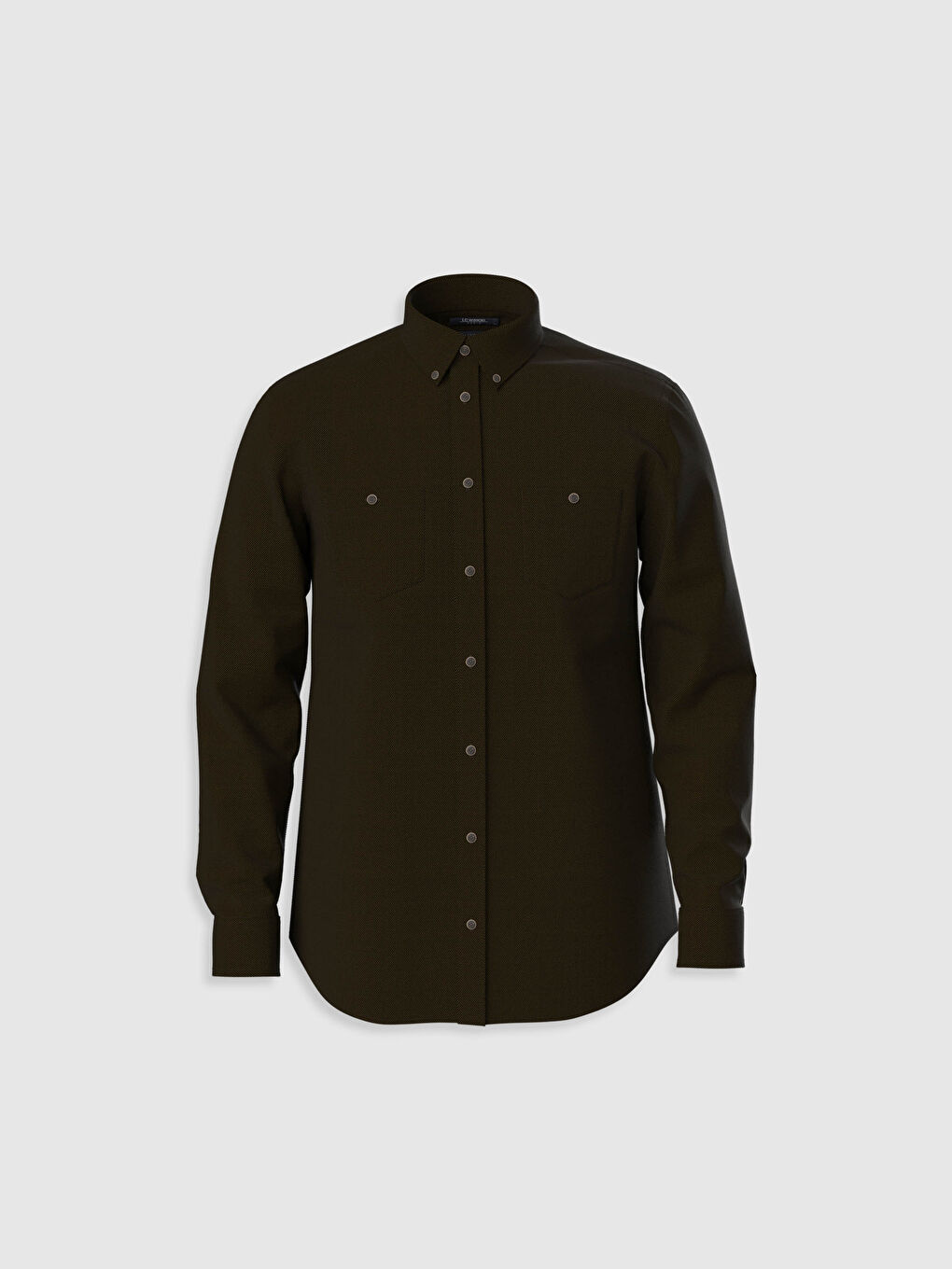 LCWAIKIKI Basic Regular Fit Long Sleeve Gabardine Shirt -0W4144Z8-KGJ