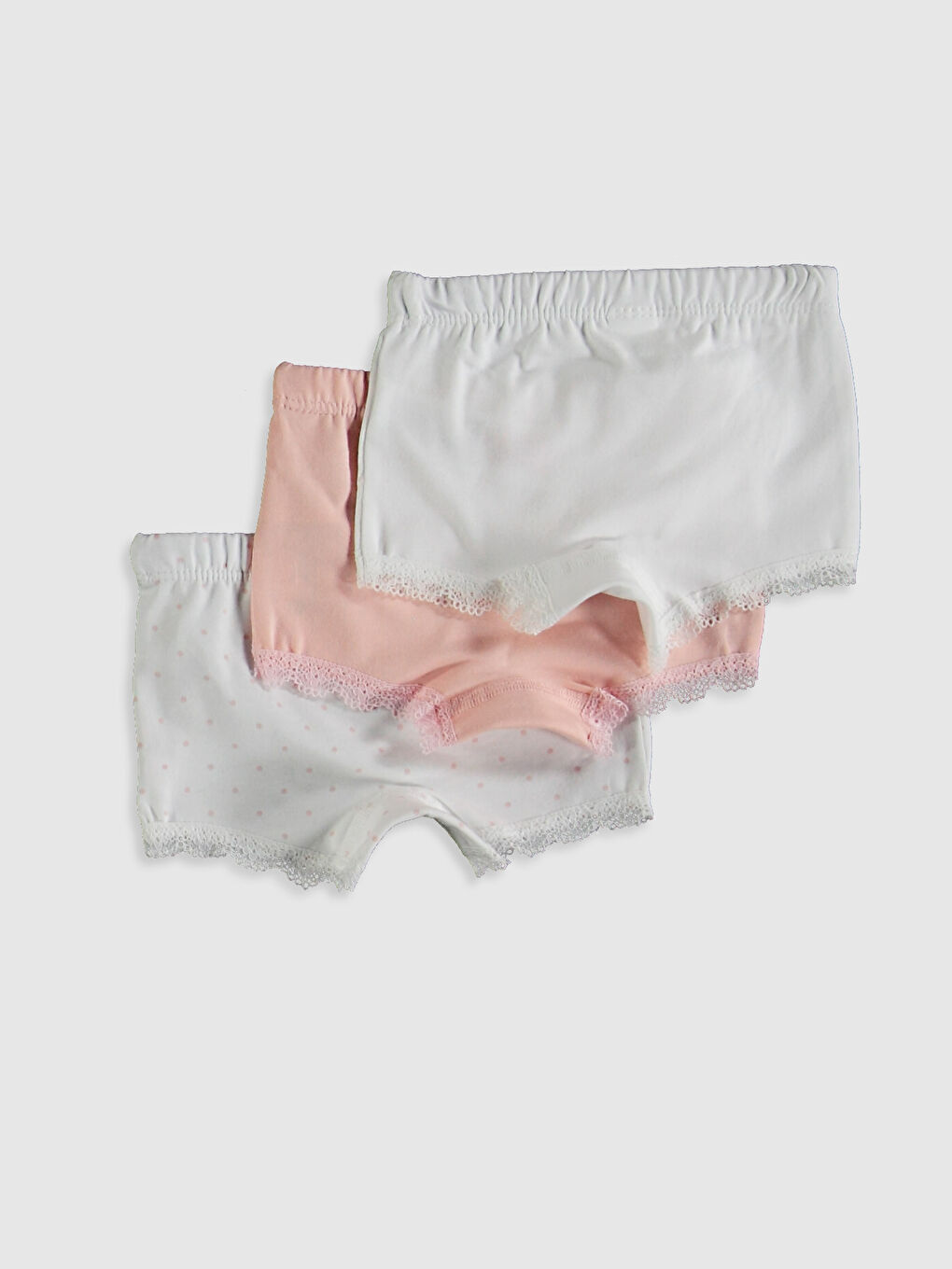 ٣ قطع سراويل بوكسر للبنات الرضع-1