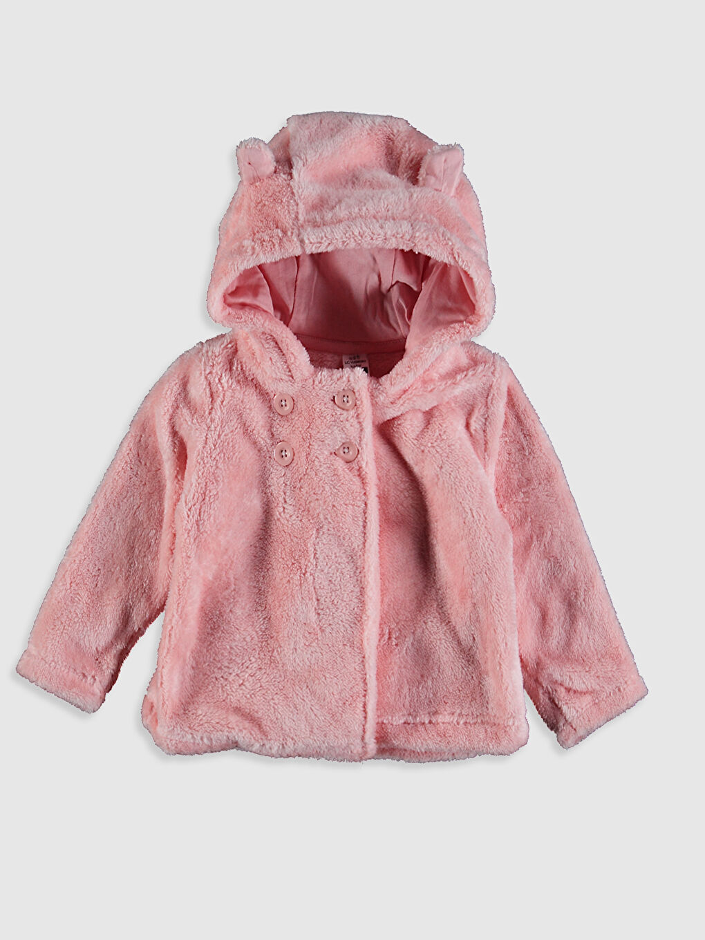 Pembe Kız Bebek Peluş Hırka