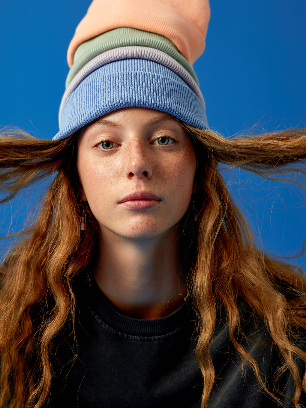 Turkuaz Kadın Triko Bere