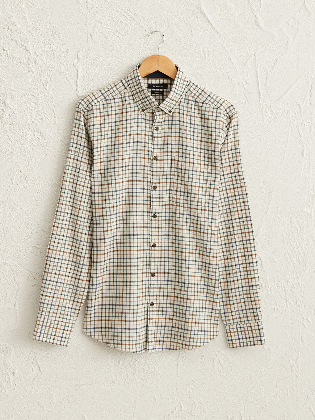 LCWAIKIKI Classic Regular Fit поплин риза с дълъг ръкав -0W4279Z8-LLX
