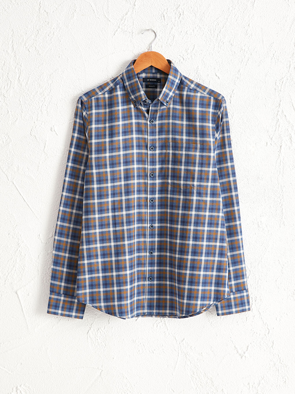 Стандартты пішім ұзын жең оксфорд жейде