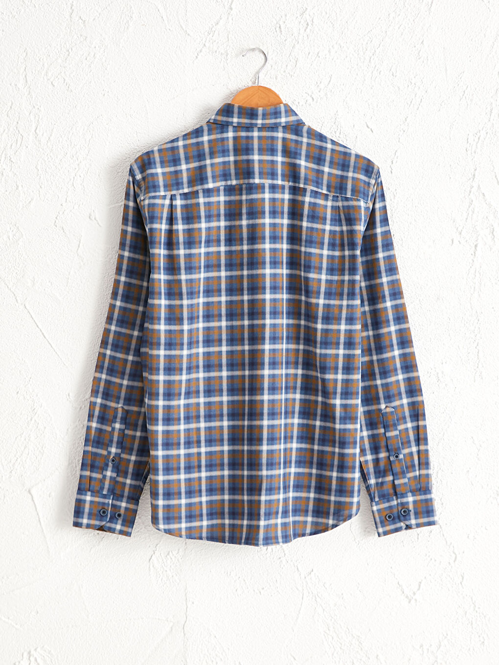 Стандартты пішім ұзын жең оксфорд жейде-1