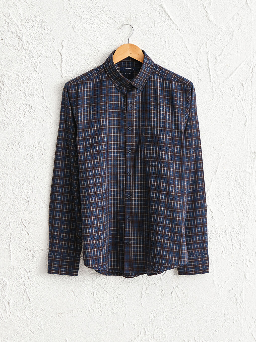 Стандартты пішім ұзын жең торлы саржа жейде