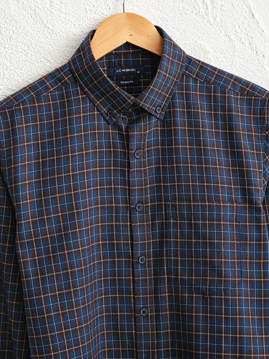 Стандартты пішім ұзын жең торлы саржа жейде-2