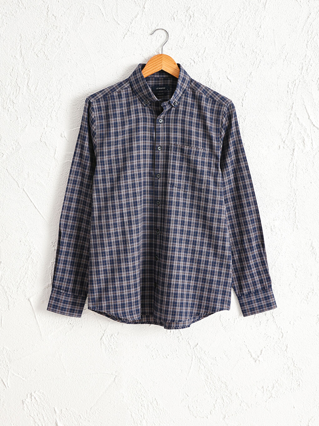 Стандартты пішім ұзын жең торлы саржа жейде