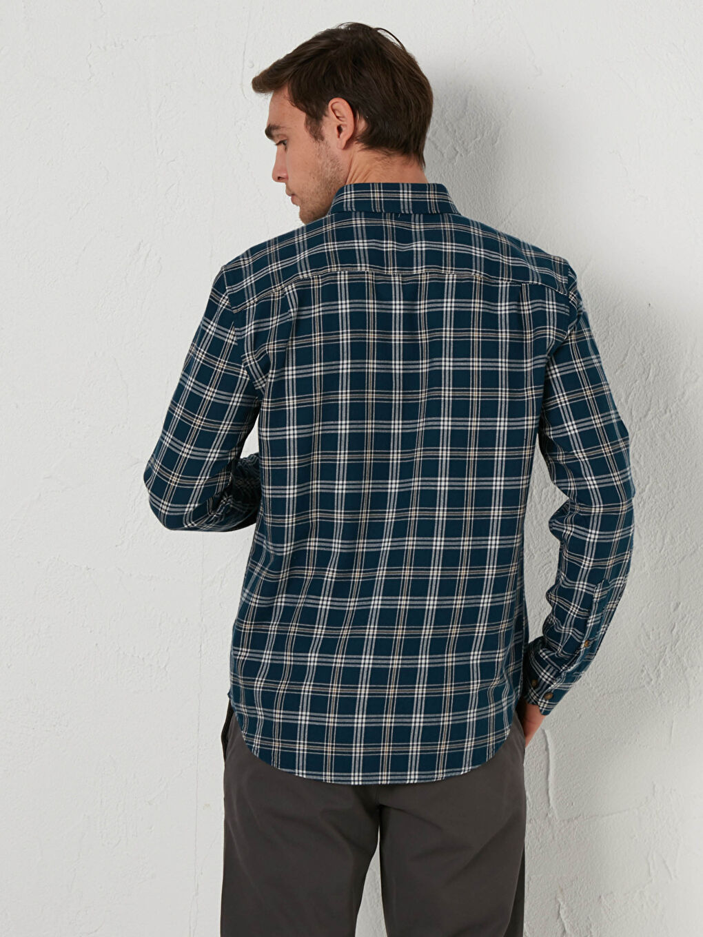 Chemise Gabardine Manches Longues Coupe Régulière-3