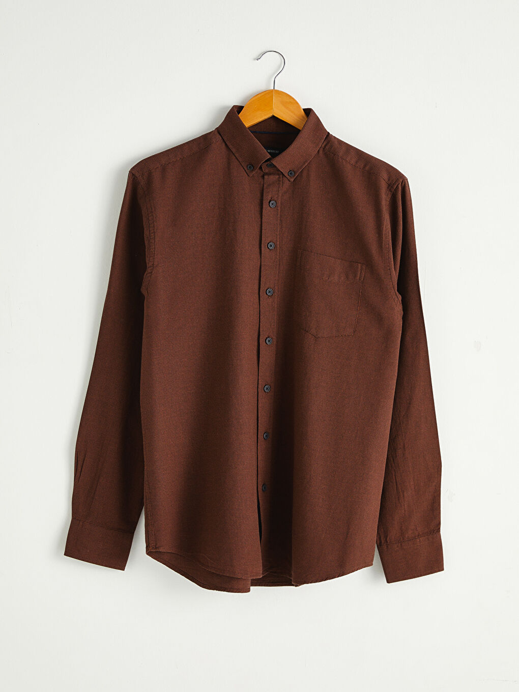 Chemise Gabardine Manches Longues Coupe Régulière