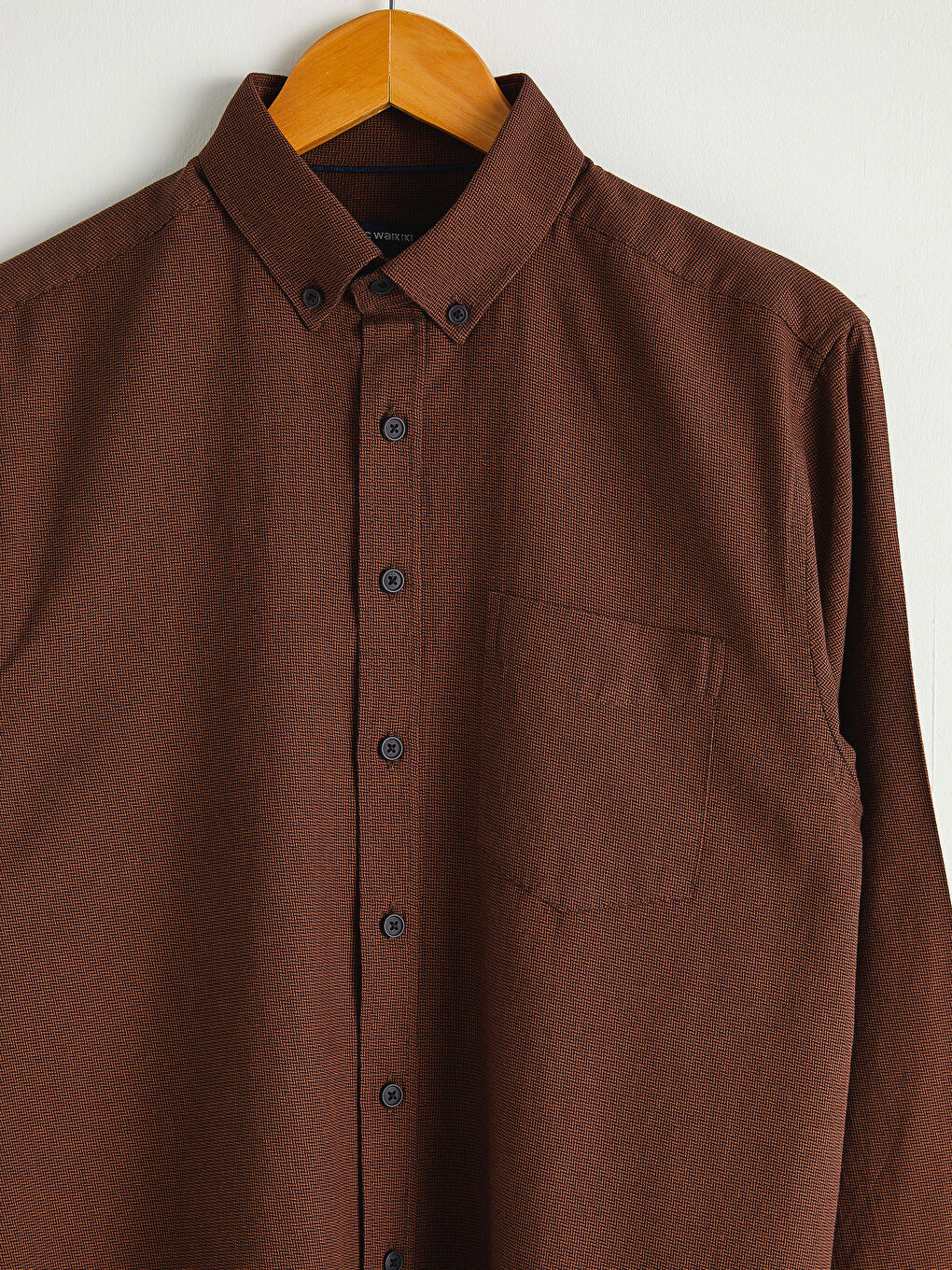 Chemise Gabardine Manches Longues Coupe Régulière-2