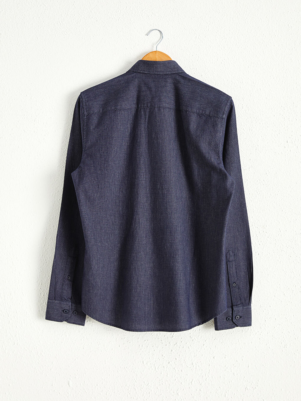 Chemise Slim Fit à Manches Longues en Popeline-1