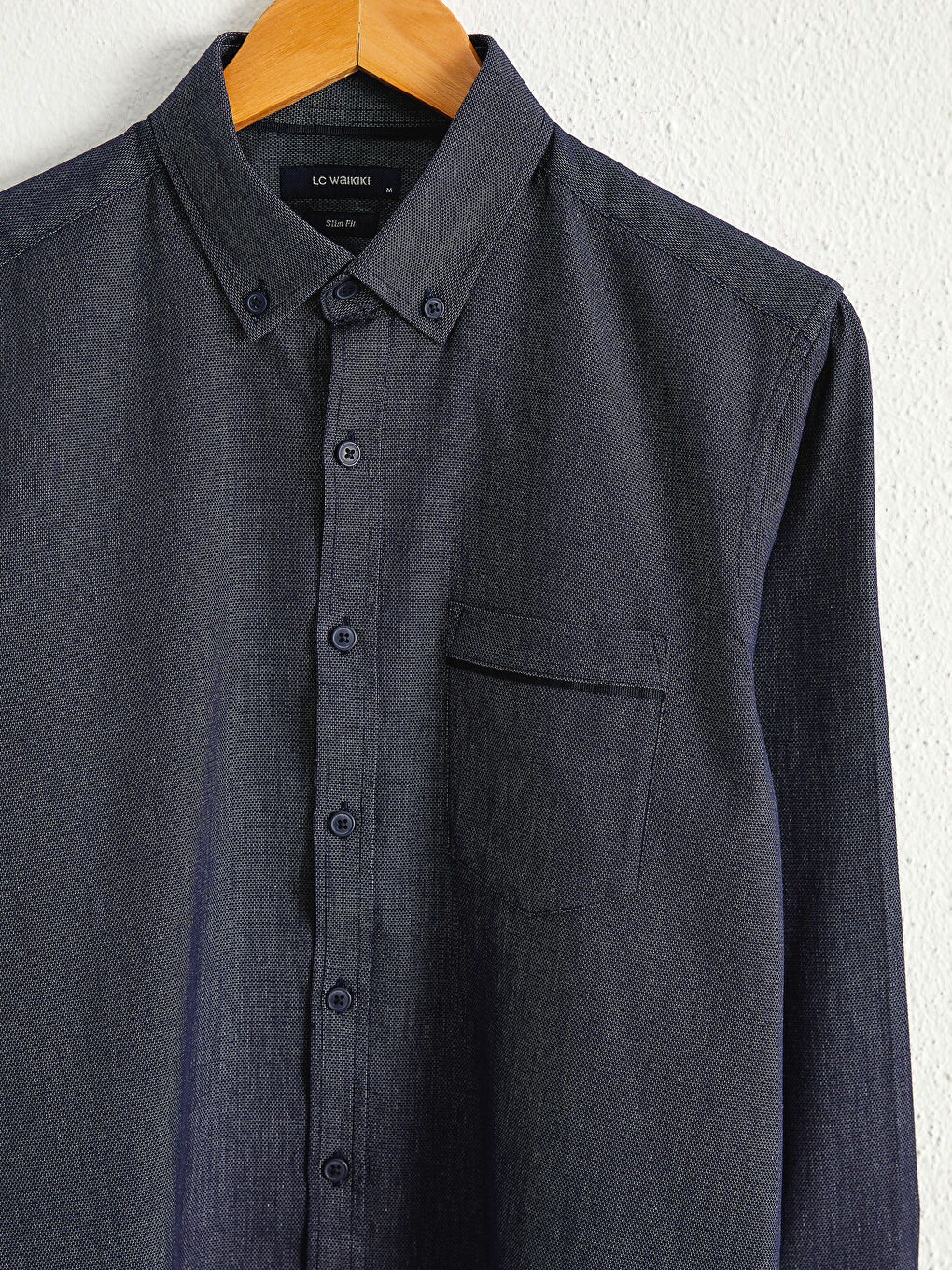 Chemise Slim Fit à Manches Longues en Popeline-2