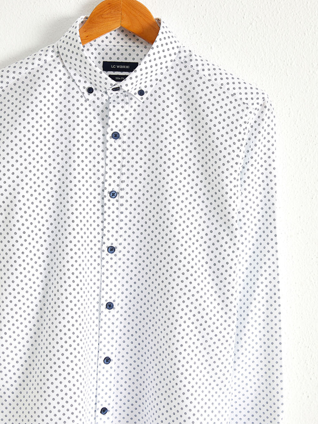 Chemise Slim Fit à Manches Longues en Popeline-4