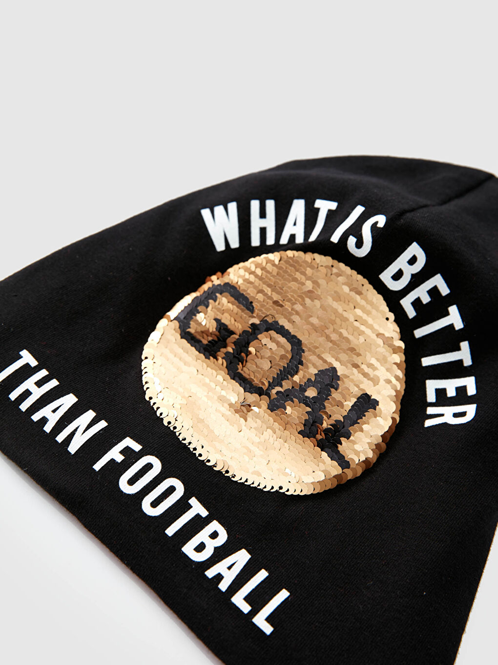 Boy Double Sided Sequined Cotton Jersey Beanie-5