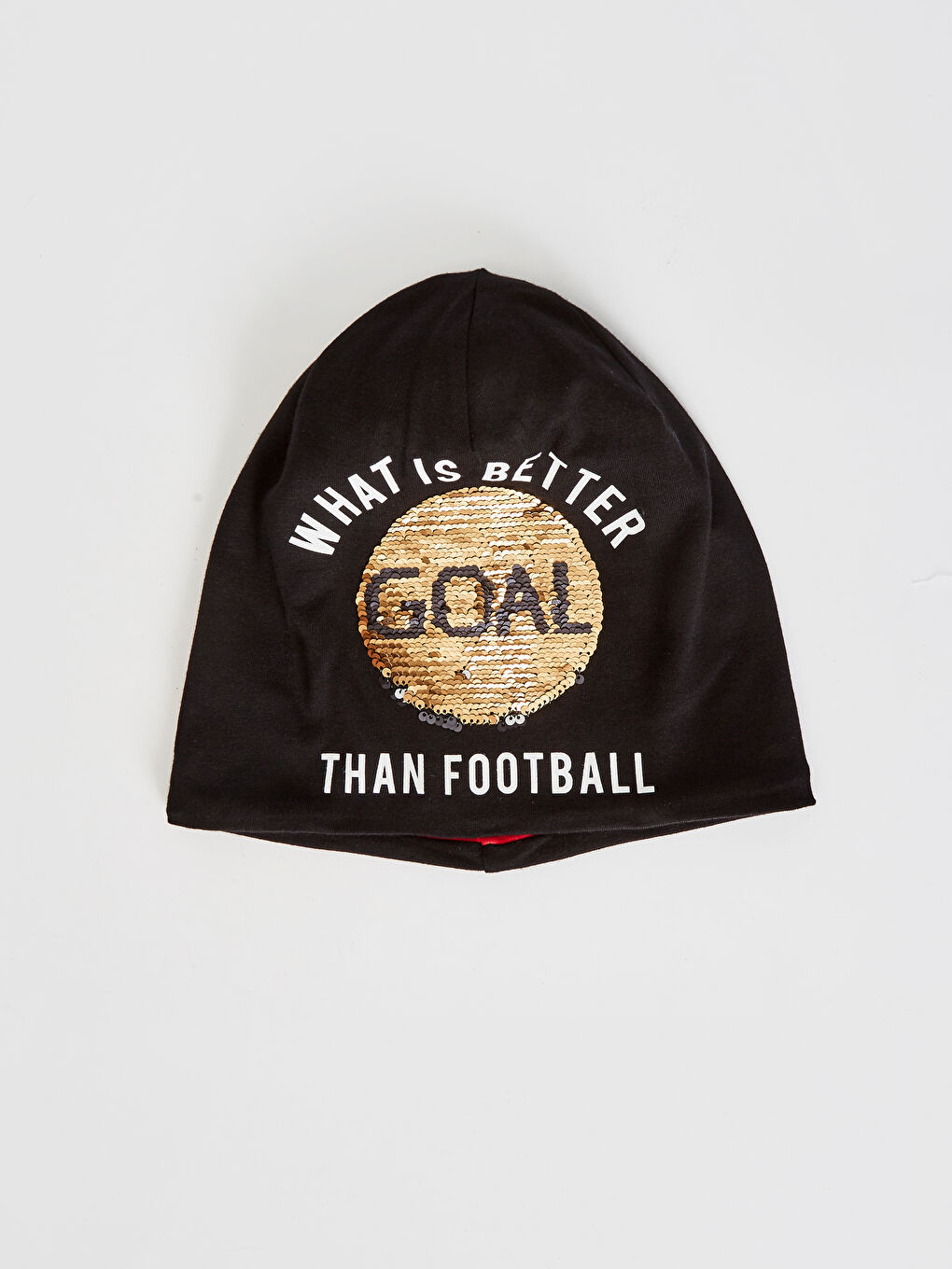 Boy Double Sided Sequined Cotton Jersey Beanie-7