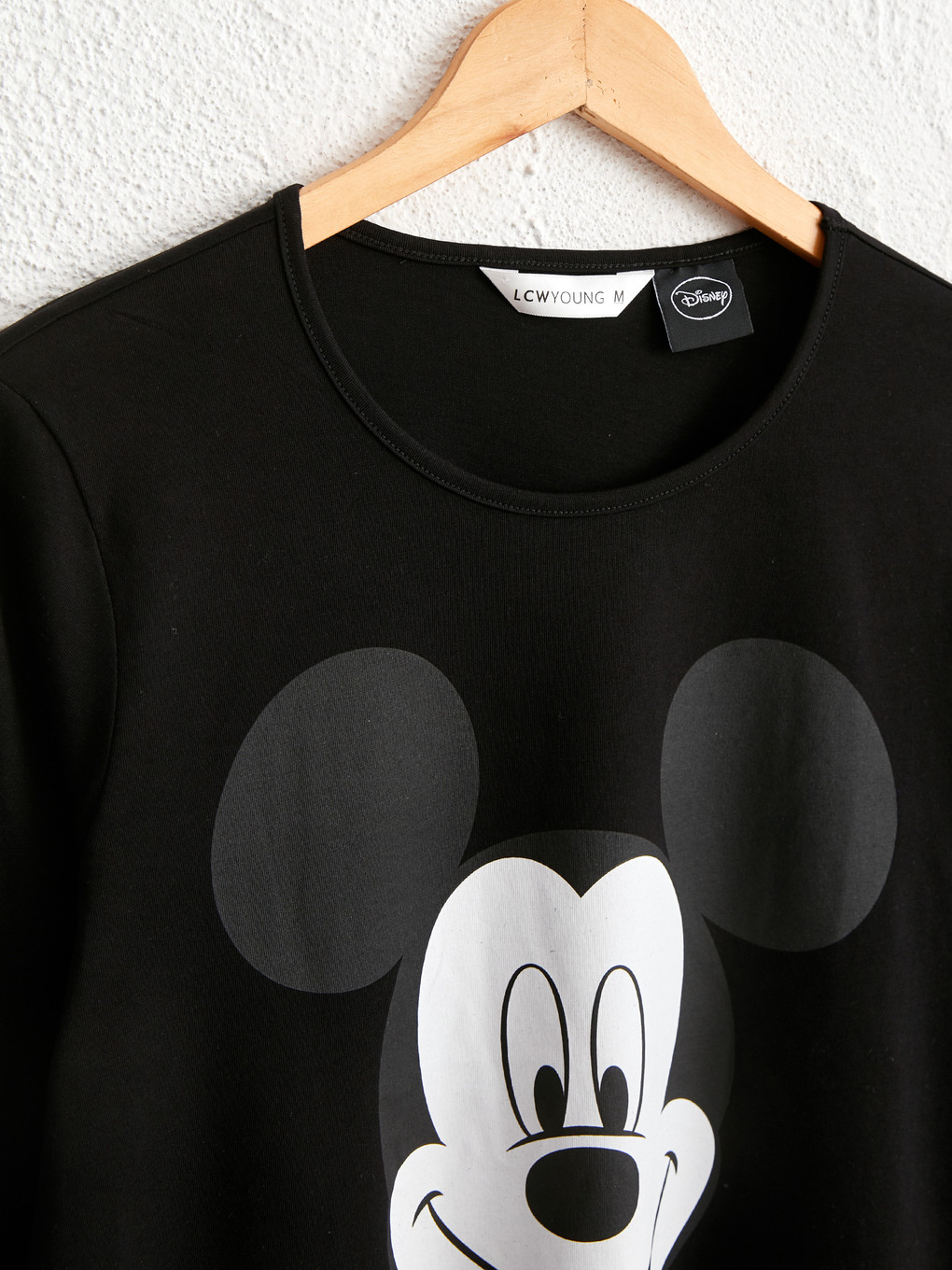 Siyah Mickey Mouse Baskılı Pijama Takımı-3
