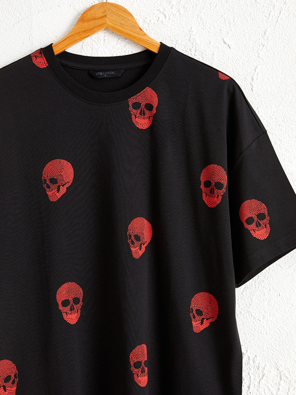 Футболка оверсайз с круглым вырезом и принтом-2