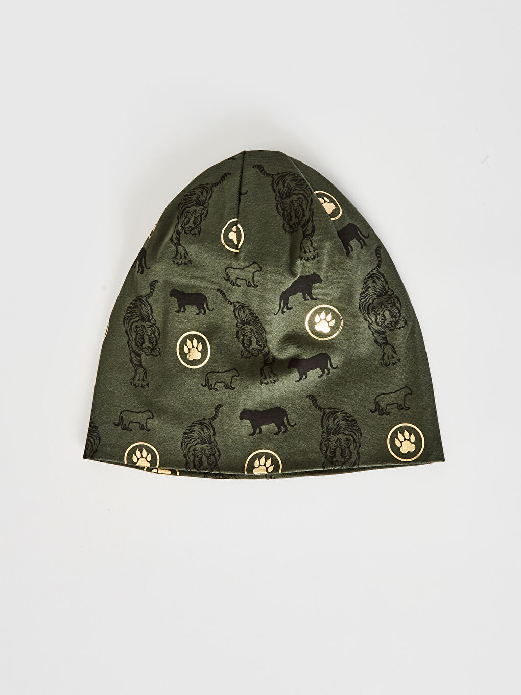 Шапка из трикотажа с принтом для мальчика