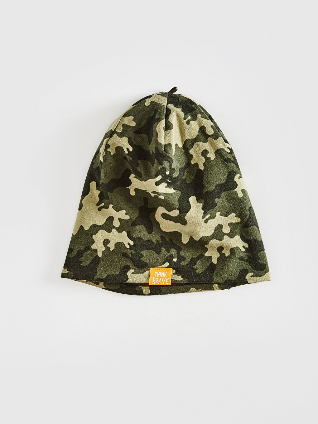 Haki Erkek Çocuk Kamuflaj Desenli Jarse Bere