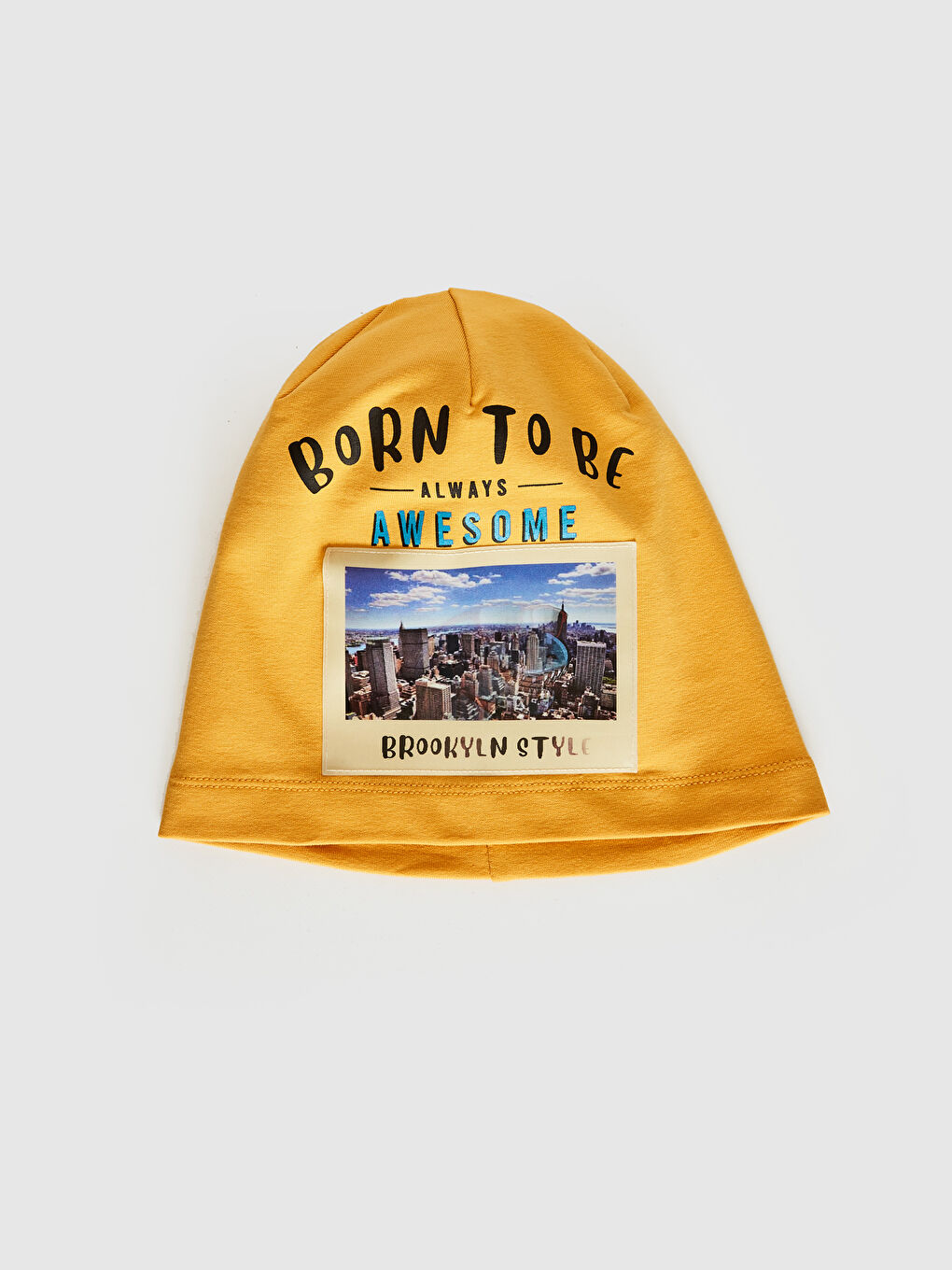 Boy Printed Jersey Beanie